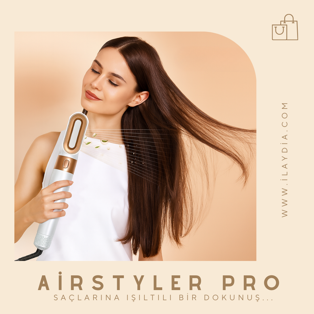 Airstyler 5in1 Pro Hava Üflemeli Saç Şekillendirici ve Kurutma Seti