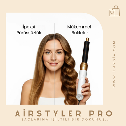 Airstyler 5in1 Pro Hava Üflemeli Saç Şekillendirici ve Kurutma Seti